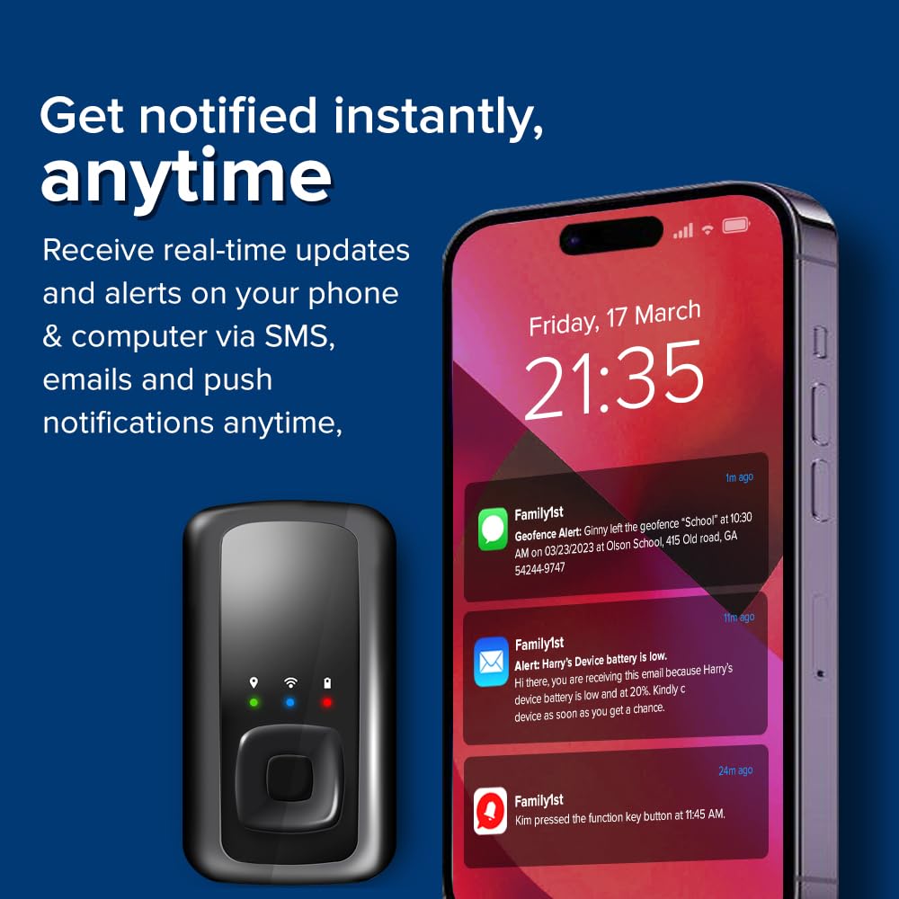 Family1St  Gps Trackers For Vehicles, Cars, Trucks, Loved Ones, Real Time Tracking With App, Hidden Tracking For Theft Protectio